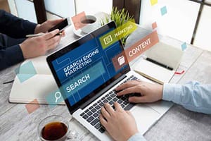Search engine marketing concept for advanced SEO strategies in 2021