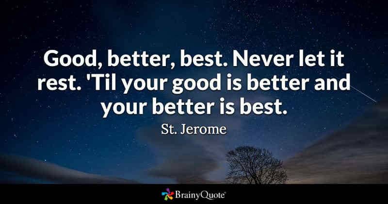 Brainy quote from St, Jerome, 
